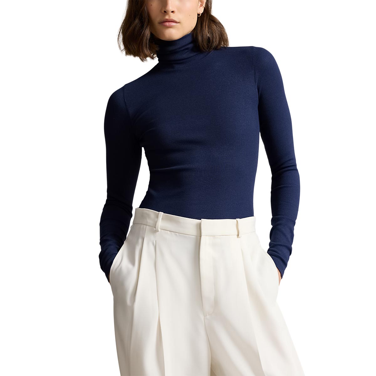 Polo Ralph Lauren Stretch Ribbed Turtleneck